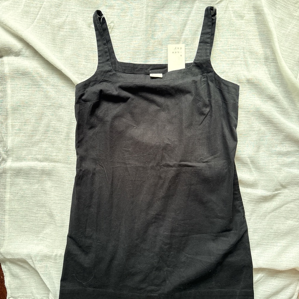 A New Day Black Linen dress